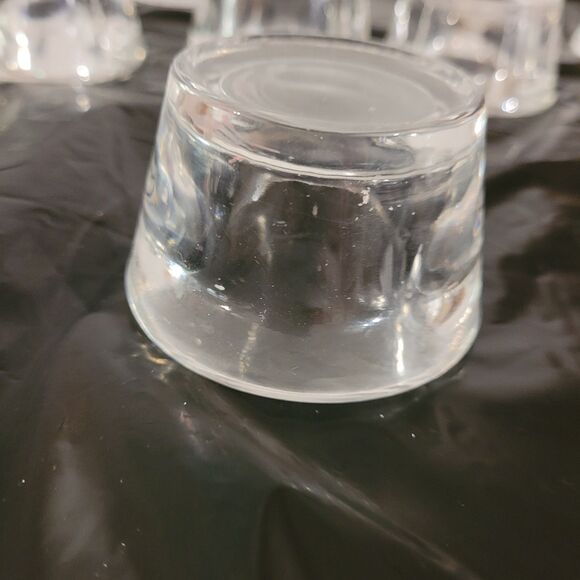 10 pcs of clear thick glass votive candle holders 1.75in tall x 2.75 wide top - Picture 7 of 9